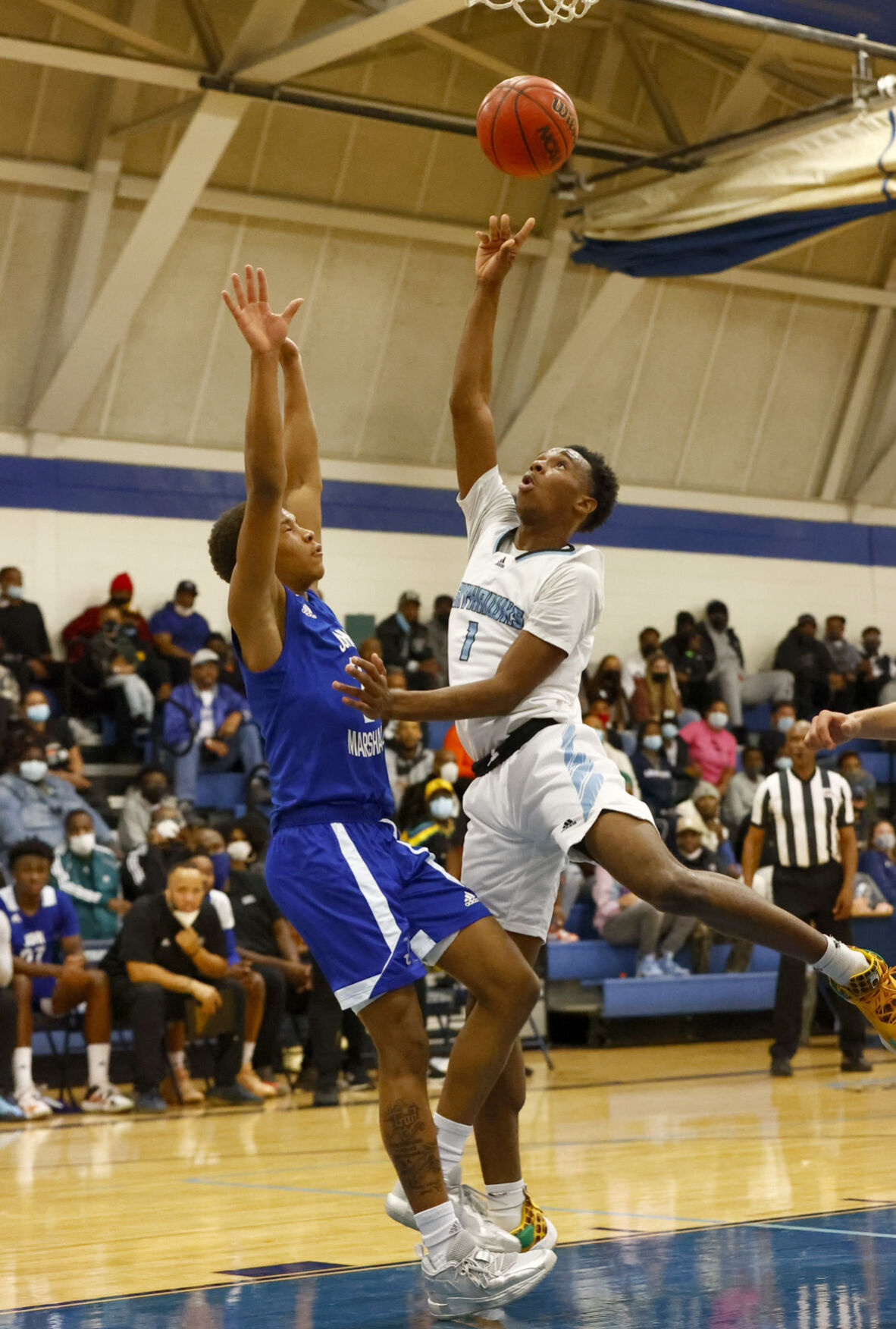John Marshall at L.C. Bird boys basketball game